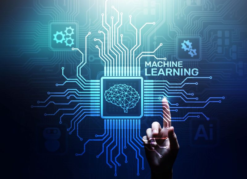 Machine Deep learning algorithms, Artificial intelligence, AI, Automation and modern technology in business as concept.